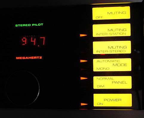 Sequerra FM tuner face panel